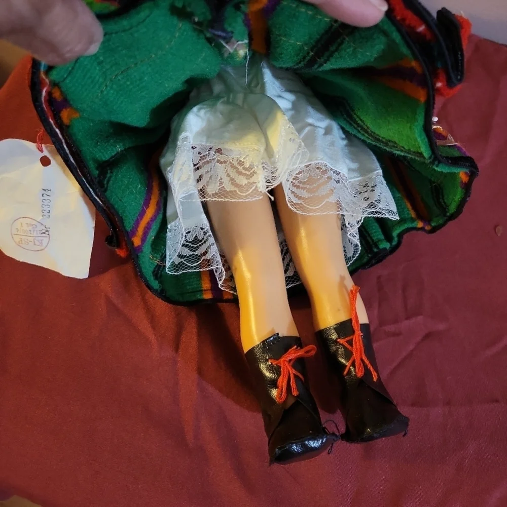 Vintage 1985 Folklore Polish Regional Doll,  Lowicz Ethnic Costume  14”